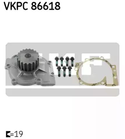Помпа охлаждения VKPC86618 SKF