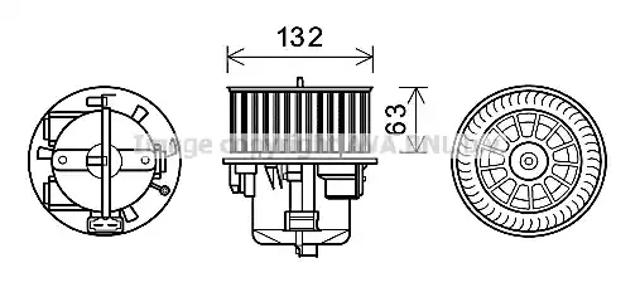 Отопителя салона VO8178 AVA