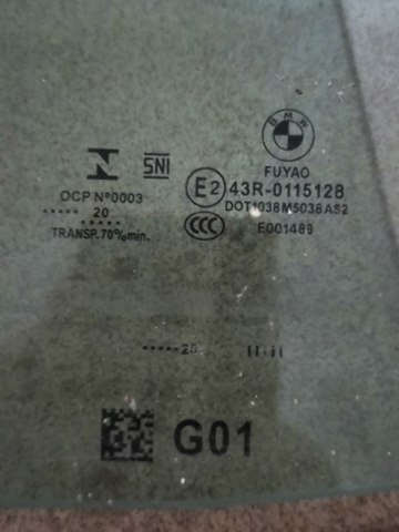 51357388832 BMW Стекло двери задней правой купить в Каменское
