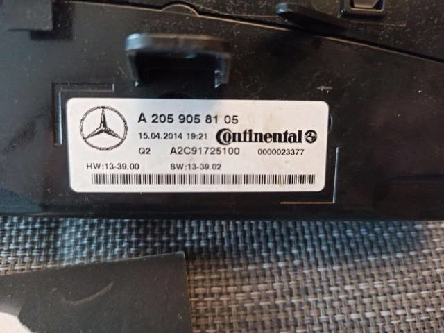 Блок управления режимов отопления A2059058105 MERCEDES