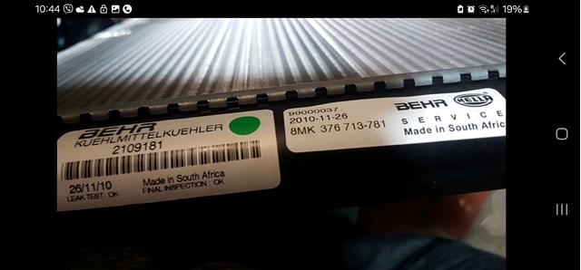 8MK376713781 HELLA Радиатор купить в Винница