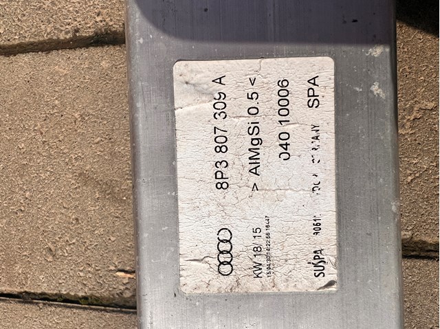8P3807309A VAG Усилитель бампера заднего купить в Каменское
