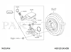 Цилиндр главный тормоза (гидротормозов) 460101KA0B NISSAN