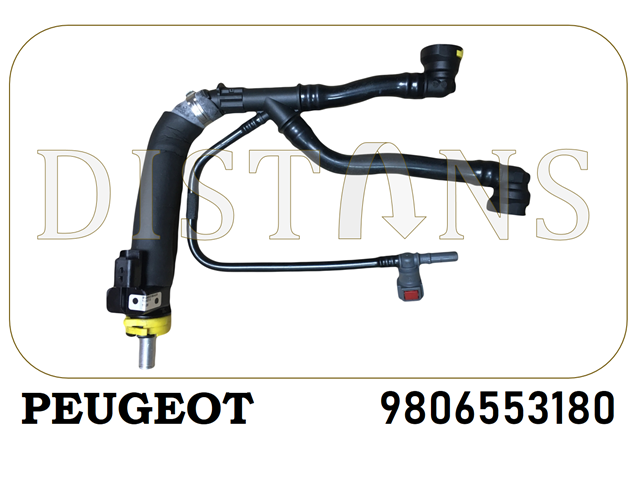 Патрубок вентиляции картерных газов 9806553180 PEUGEOT