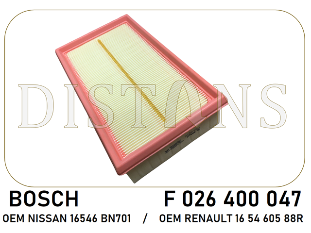BOSCH F026400047 Воздушный фильтр в наличии Харьков