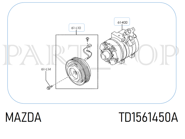 New spare part - to order - part_top TD1561450A