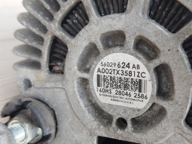 56029624AB CHRYSLER Генератор купить в Днепр