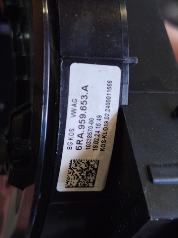 6RA959653A Кольцо контактное, шлейф руля купить Чернигов