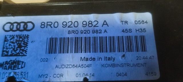 8R0920982A Панель приборов купить Кривой Рог