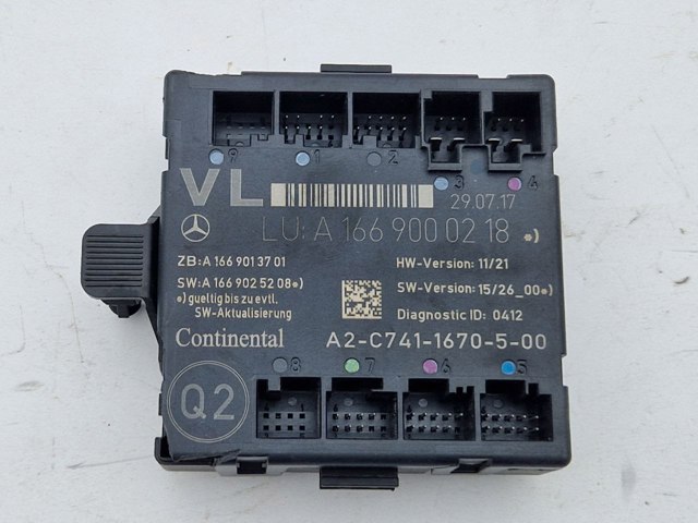 Блок комфорта передней двери A1669000218 MERCEDES