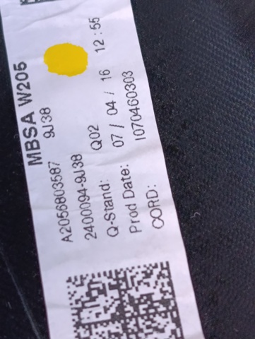 MERCEDES A20568035879J38 Панель салона передняя "торпедо" в наличии Одесса