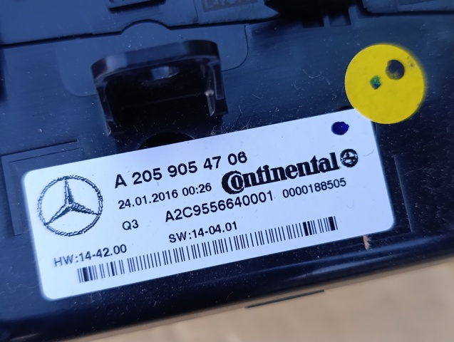 MERCEDES A2059054706 Блок управления режимами отопления/кондиционирования в наличии Ужгород