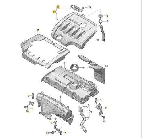 03G103967B Крышка мотора декоративная купить Полтава