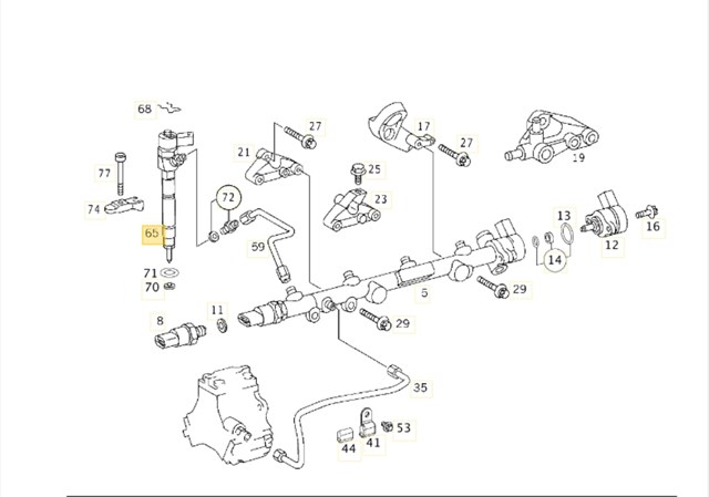 0445110072 MERCEDES Форсунка впрыска топлива купить в Украина