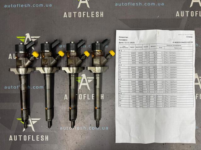 Топливные форсунки 0445110239 PEUGEOT