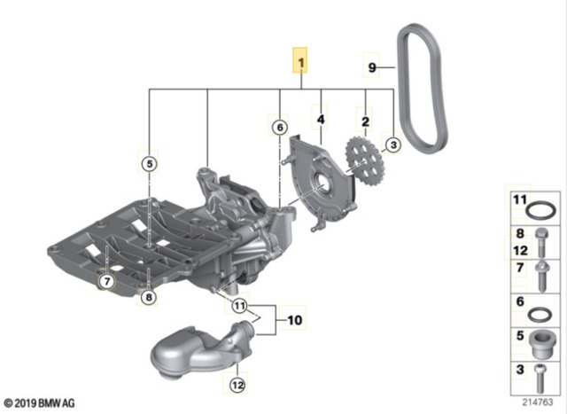BMW 11417810451 Насос масляный в наличии Кривой Рог