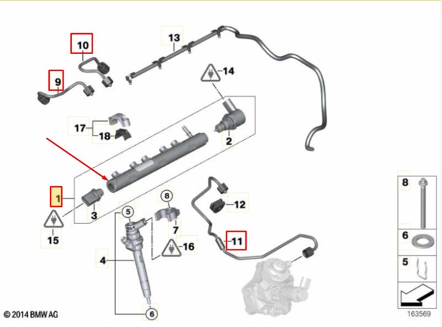 BMW 13537809127 Распределитель топлива (рампа) в наличии Ирпень
