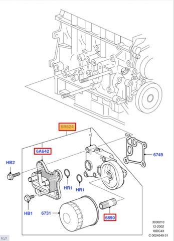 FORD 1385380 Радиатор масляный в наличии Винница
