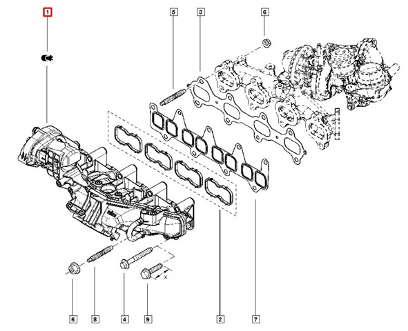 RENAULT 140035154R Коллектор впускной в наличии Ровно