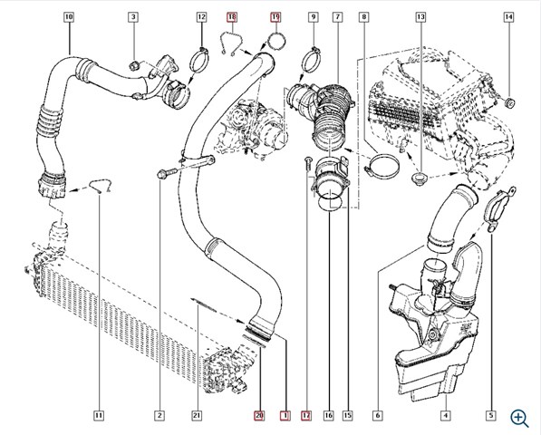 RENAULT 144607906R Патрубок интеркулера в наличии Запорожье