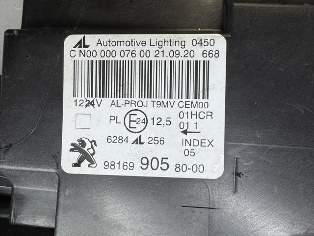 1628555380 PEUGEOT Правая фара купить в Харьков