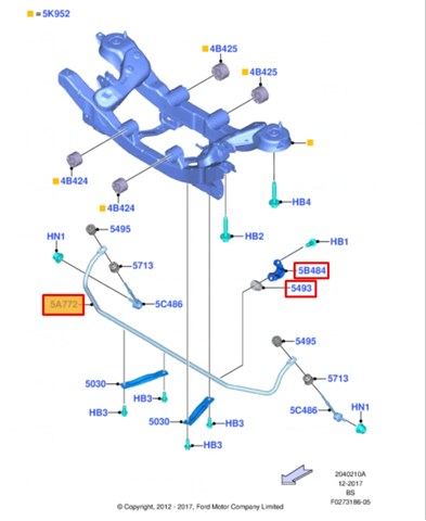 2271238 FORD Стабилизатор задний купить в Хмельницкий