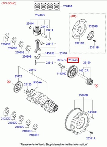 HYUNDAI 2312427400 Шкив коленвала в наличии Ровно