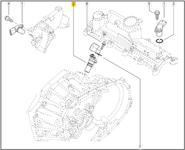 237313810R RENAULT Датчик положения (оборотов) коленвала купить в Николаев