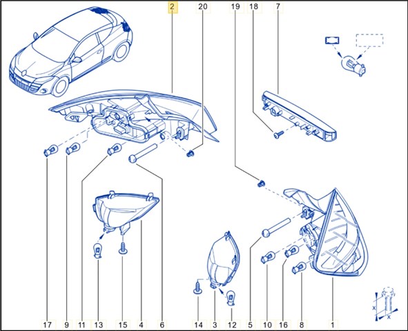 265500008R RENAULT Задний фонарь купить в Чернигов