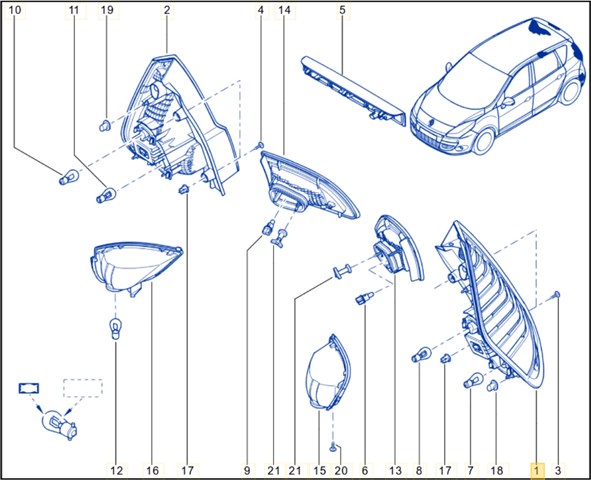 265550386R RENAULT Фонарь задний левый внешний купить в Сумы