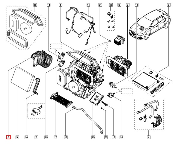 272101060R RENAULT Вентилятор печки купить в Кривой Рог