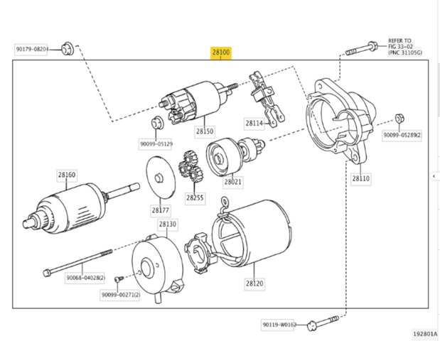 281000R010 TOYOTA Стартер купить в Черкассы
