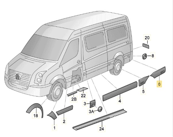 VAG 2E1853535BS в наличии Днепр