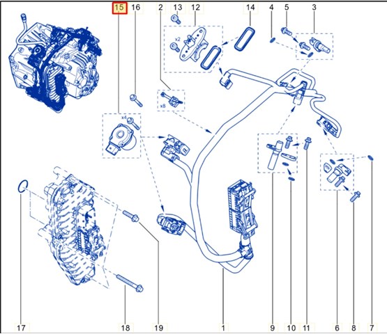 Клапан контроля гидропривода сцепления 305730606R RENAULT