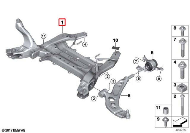 31116869546 BMW Балка передней подвески (подрамник) купить в Павлоград
