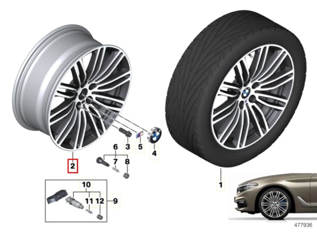 36117855083 BMW Диски колесные литые (легкосплавные, титановые) купить в Ужгород