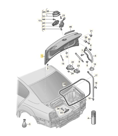 VAG 3AE827025 Крышка багажника в наличии Винница