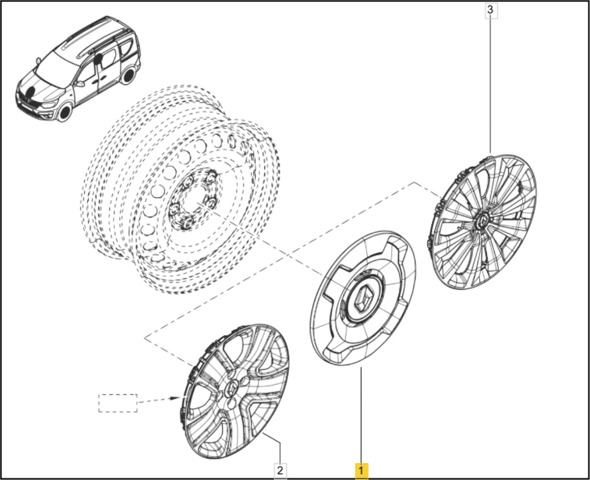 403158467R RENAULT Колпаки купить в Каменское