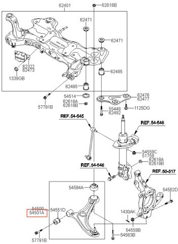 545013Z700 Нижний рычаг купить Хмельницкий