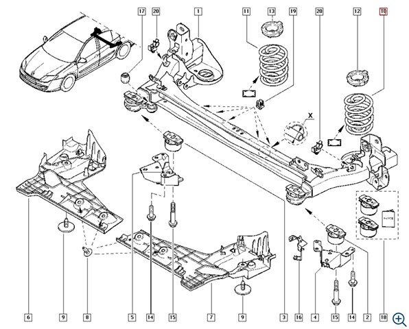 RENAULT 550200007R Пружина задняя в наличии Днепр