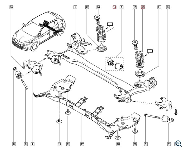 550200060R RENAULT Задняя пружина купить в Чернигов
