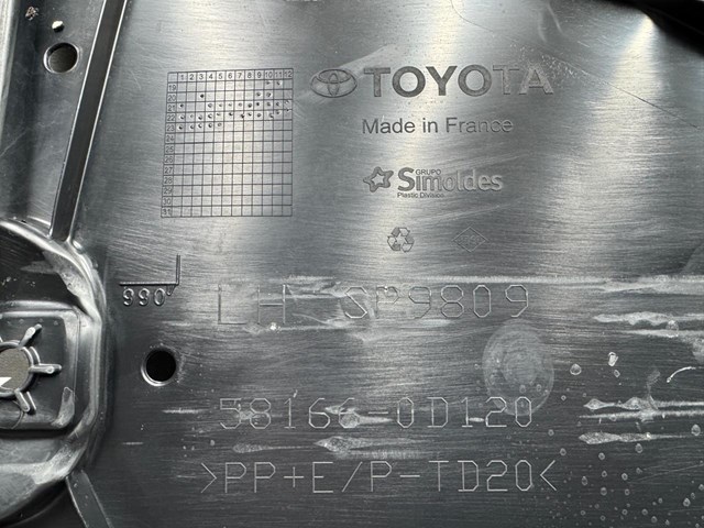 581660D120 TOYOTA Защита днища левая купить в Хмельницкий