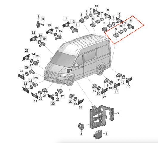 5WA919275A905 VAG Парктроники задние купить в Кривой Рог