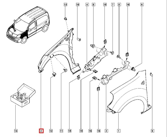 631002210R RENAULT Крыло переднее правое купить в Чернигов