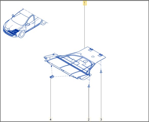 758900006R RENAULT Защита двигателя купить в Одесса