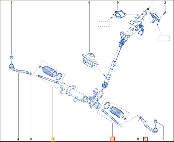 7701473333 RENAULT Тяга рулевая купить в Каменское