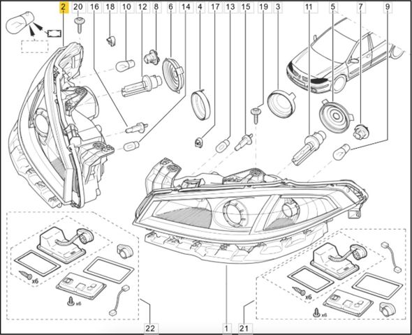 7701476941 RENAULT Фара правая купить в Черновцы