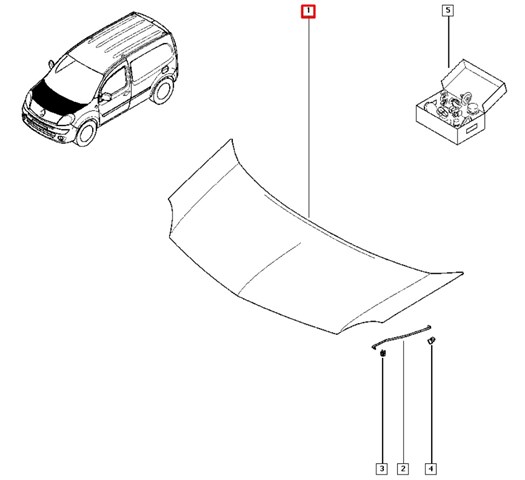 7751478148 RENAULT Капот купить в Днепр