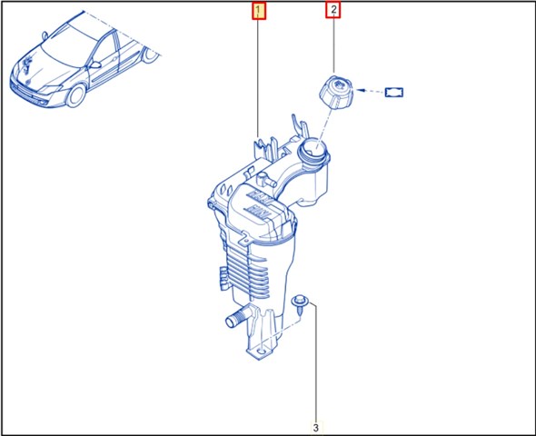 8200048024 RENAULT Крышка расширительного бачка купить в Николаев