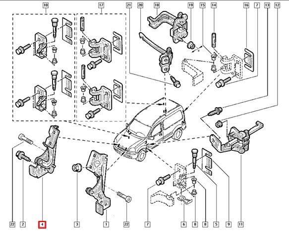 8200153071 RENAULT Петля капота правая купить в Ровно